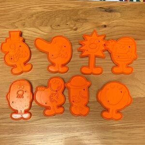 Set of Vintage Mr. Men Cookie Cutters